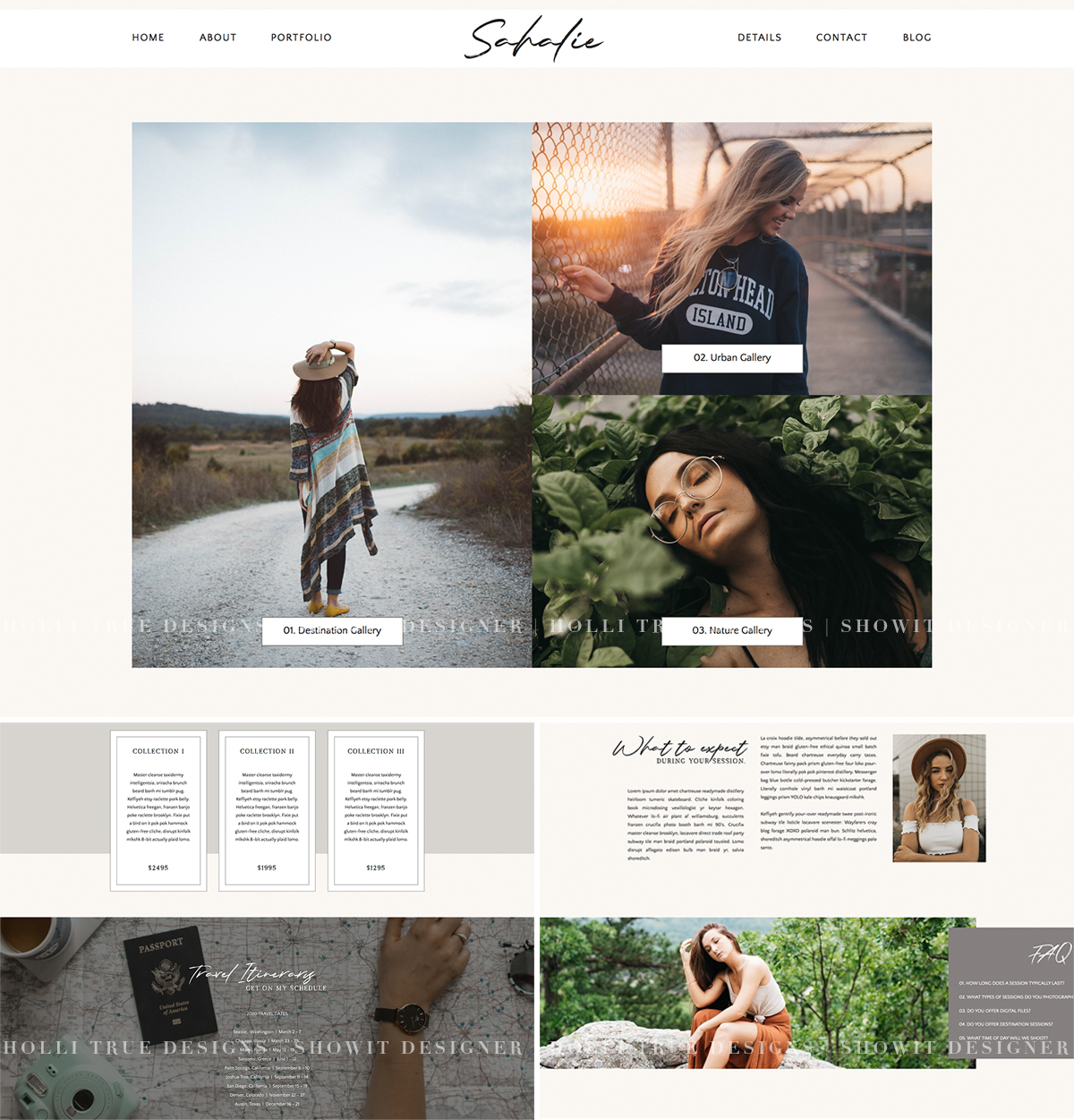 Your website is guaranteed to standout in your market with our Sahalie Showit Template! Customize this beautiful site to your brand and aesthetic!