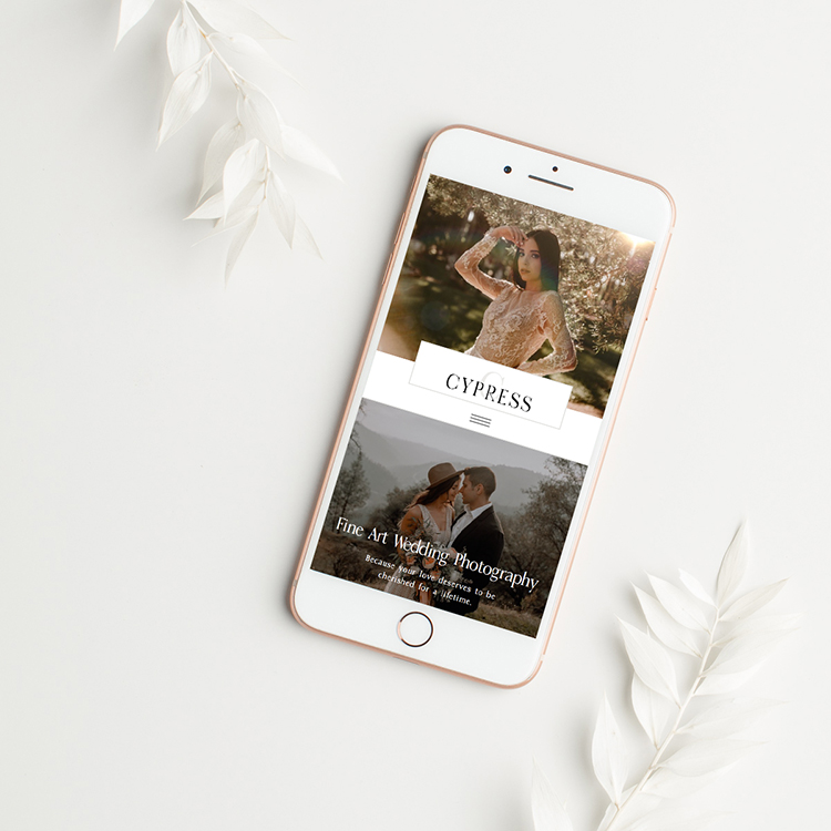 Cypress Showit Website Template for Photographers Boho Indie Inspired Nude Tones Editorial Magazine Style Site by Holli True Designs